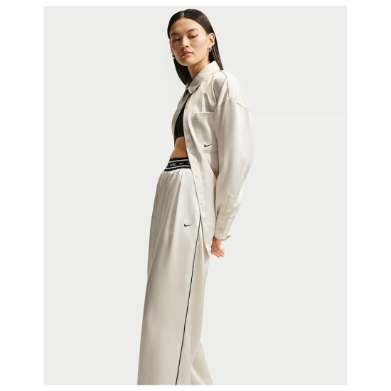 Nike Γυναικείο παντελόνι φόρμας Sportswear Loose Mid-Rise Satin Pants